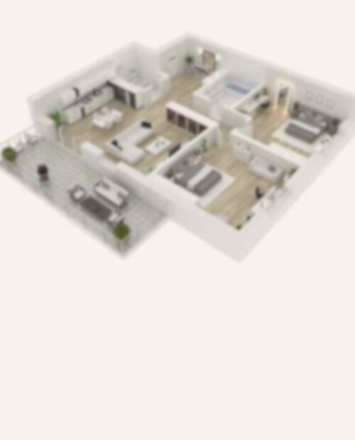 View 3 BHK Floor Plan View 3 BHK Floor Plan