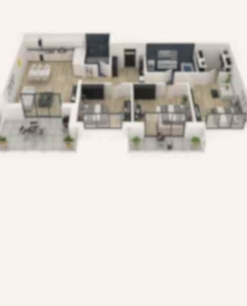 View 2 BHK Floor Plan View 2 BHK Floor Plan